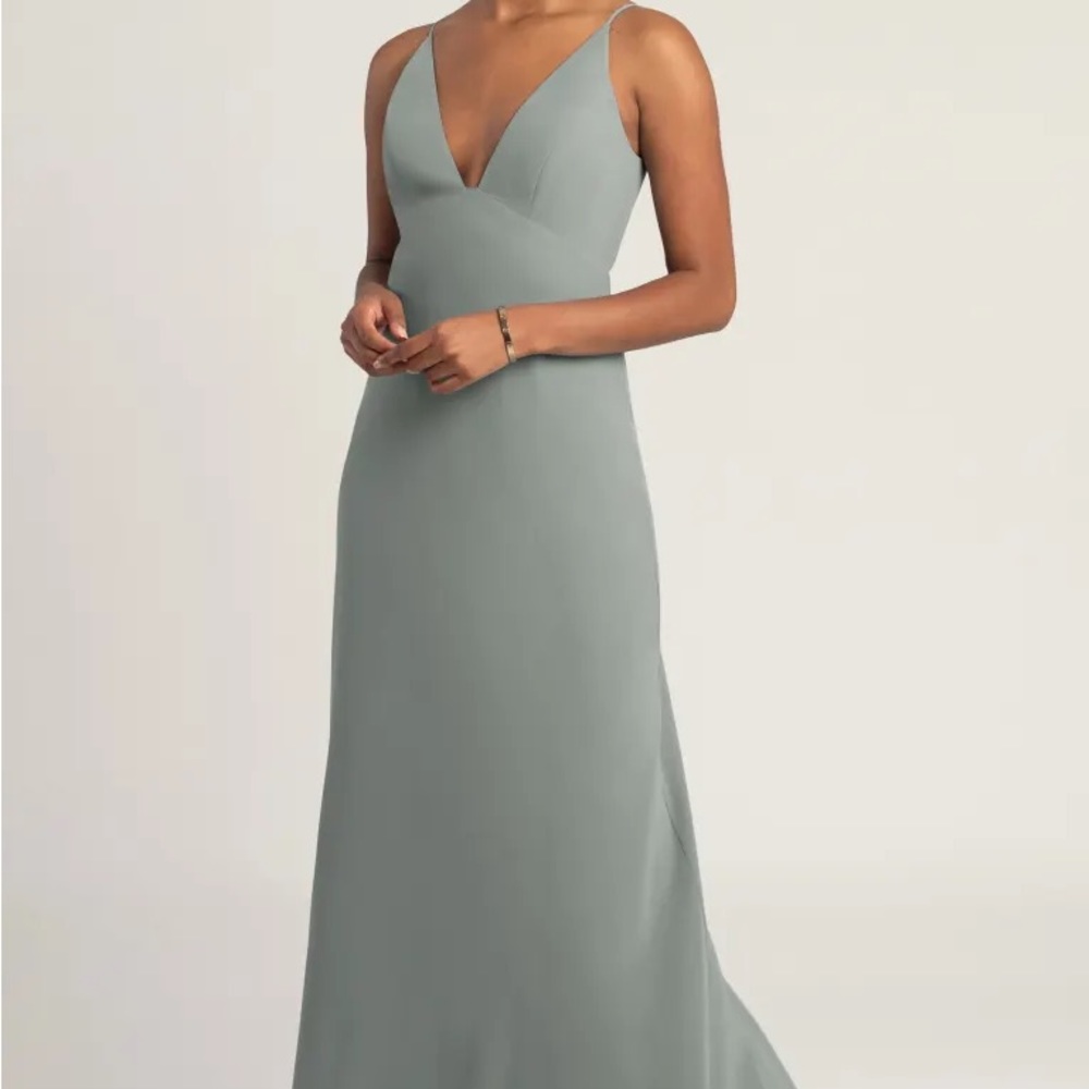 Jenny Yoo Jude Luxe Chiffon eucalyptus